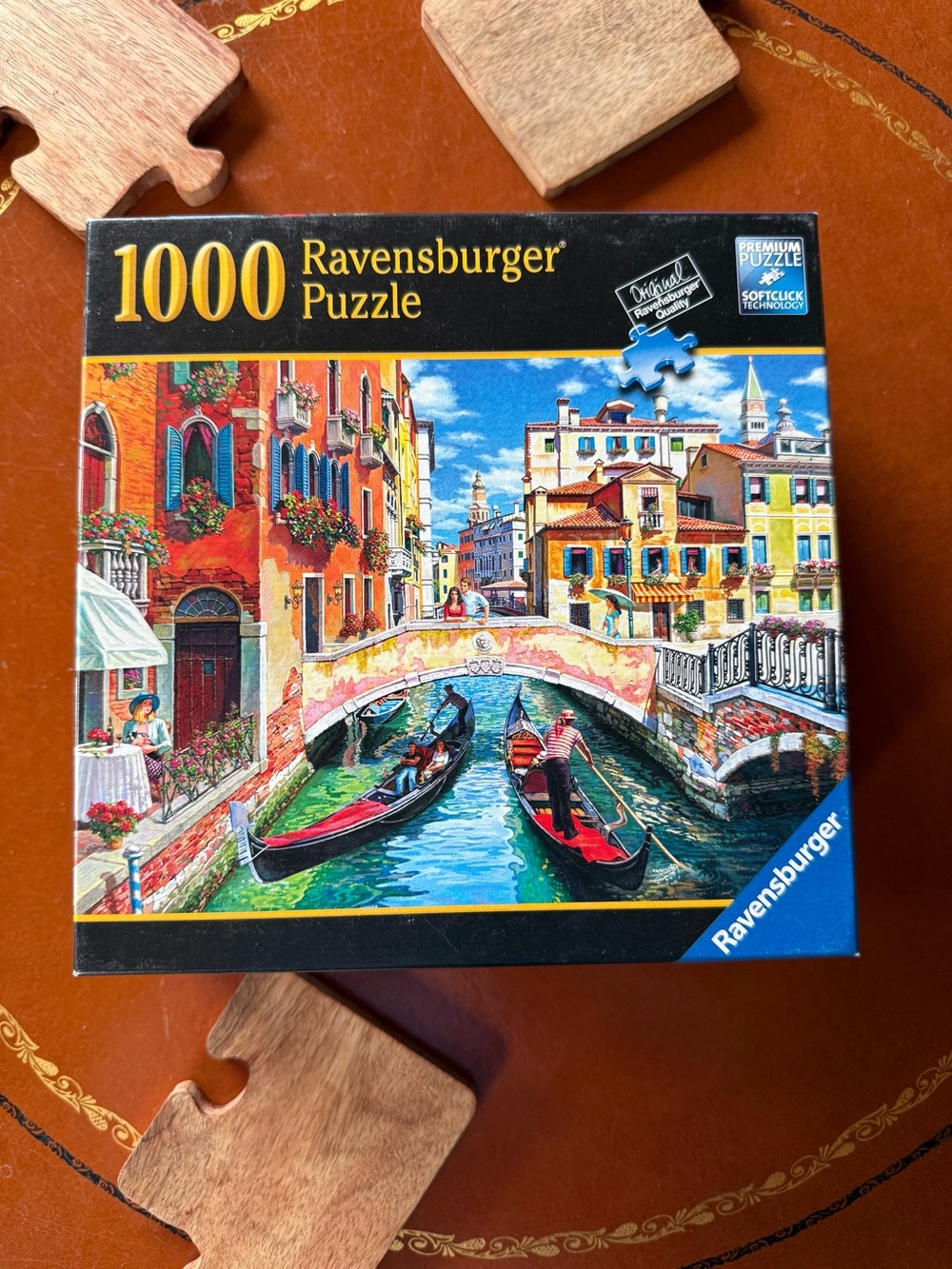 Ravensburger Venice Canal 1000-Piece Puzzle - Blue, Red, Yellow, Green